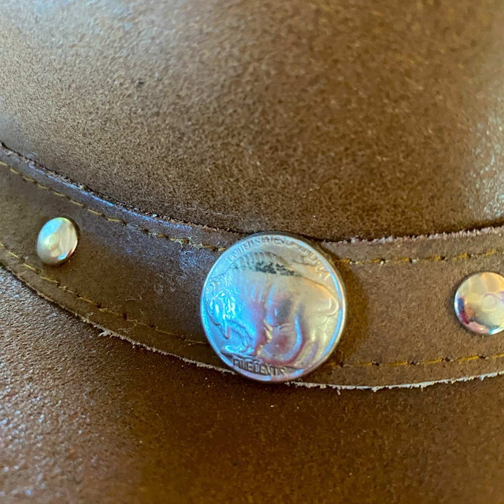 Unisex Leather Cowboy Hat - L - Picture 8 of 10